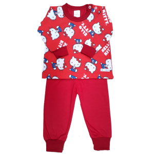 2309 Pijama Algodão Vermelho Hello Kitty M